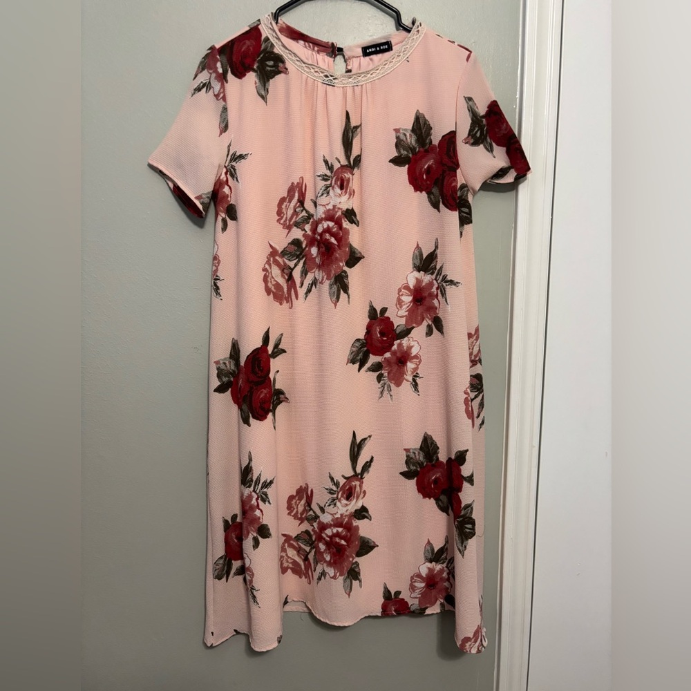 Elegant Floral Mini Dress in Pink by Cato